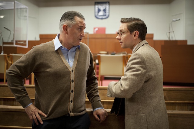 WARNING: Embargoed for publication until: 13/01/2015 - Programme Name: The Eichmann Show - TX: 20/01/2015 - Episode: n/a (No. 1) - Picture Shows: ***EMBARGOED UNTIL 13th JAN 2015*** Leo (ANTHONY LAPAGLIA), Milton (MARTIN FREEMAN) - (C) Feelgood Fiction - Photographer: Algimantas Babravicius