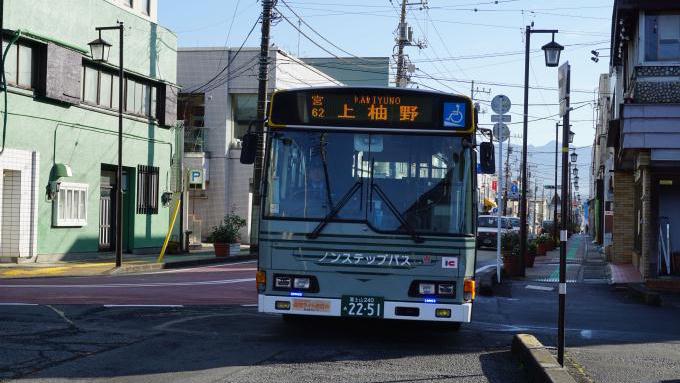 富士急静岡バス・宮62系統「上柚野」行