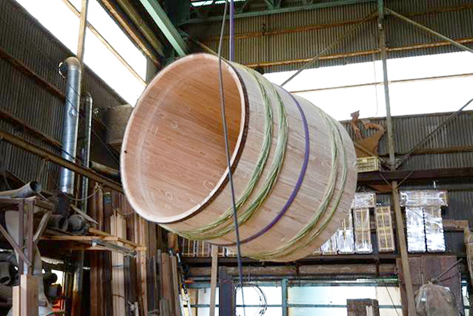 吉野杉で作った樽
