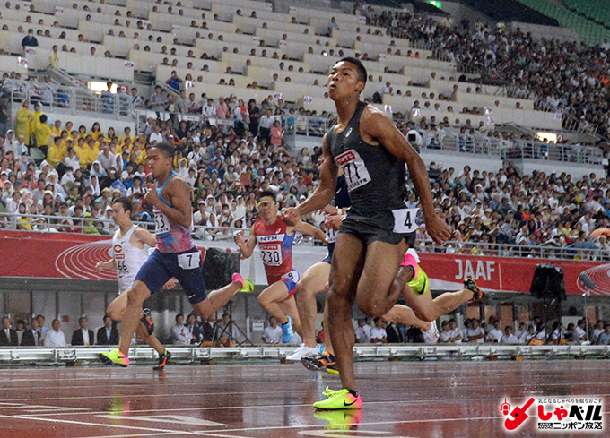 サニブラウン・ハキーム,第101回日本陸上競技選手権大会,男子100メートル決勝,1位