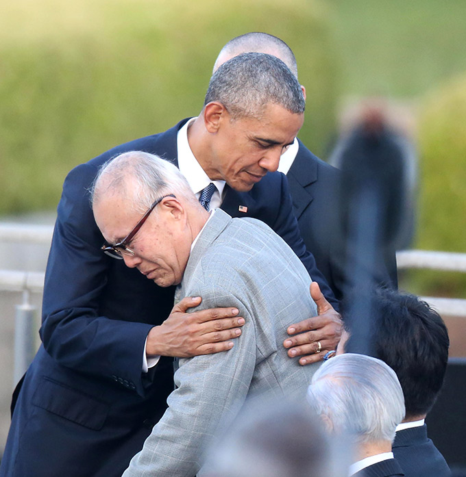 オバマ 大統領 広島 訪問 平和記念公園