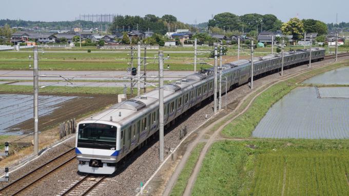 E531系 普通列車 常磐線 赤塚 内原