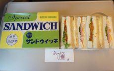 東京駅「1/3日分の緑黄色野菜BOXサンド」(600円)～早朝に嬉しい！レトロなサンドイッチ