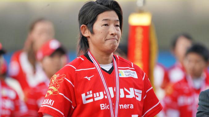 ソフトボール日本代表のエース・上野由岐子が、横浜スタジアムの