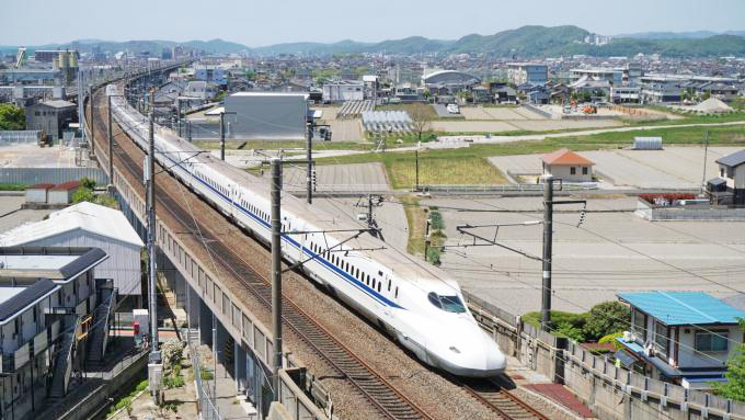 N700系新幹線電車「のぞみ」、山陽新幹線・岡山～相生間