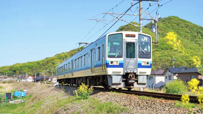 213系電車・普通列車、宇野線（宇野みなと線）・八浜～常山間