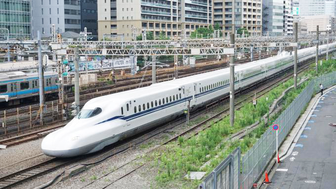 N700S新幹線電車「のぞみ」、東海道新幹線・東京～品川間