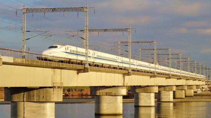 N700A新幹線電車「のぞみ」、山陽新幹線・西明石～姫路間