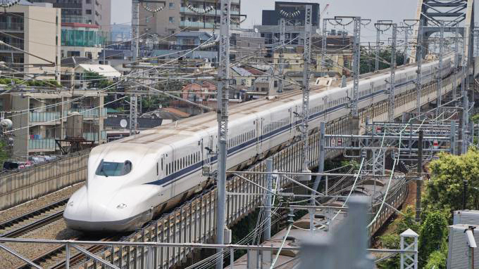 N700A新幹線電車「のぞみ」、東海道新幹線・品川～新横浜間