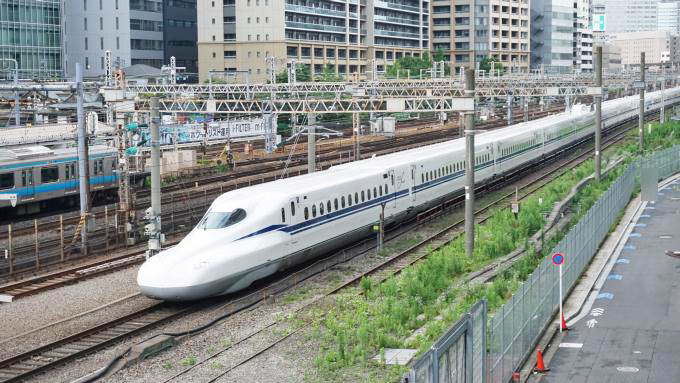 N700S新幹線電車「のぞみ」、東海道新幹線・東京～品川間