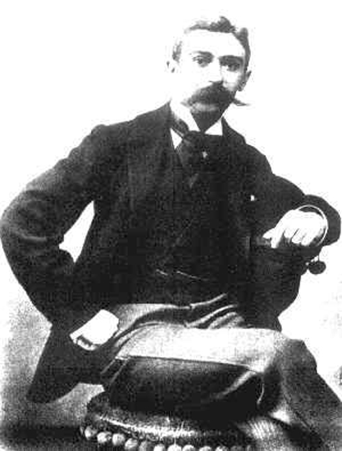 ピエール・クーベルタン男爵　Baron Pierre de Coubertin, photo made around 1900.