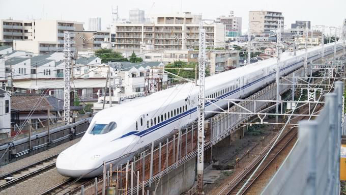 N700S新幹線電車「のぞみ」、東海道新幹線・品川～新横浜間