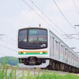 205系電車・普通列車、片岡～蒲須坂間