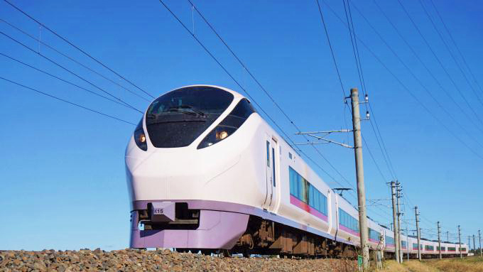 E657系電車・特急「ひたち」、常磐線・赤塚～内原間