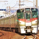 227系電車・普通列車、山陽本線・阿品～宮島口間（2019年撮影）