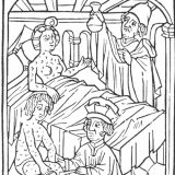梅毒に罹患した患者に関する最古のメディカルイラストレーション（ウィーン, 1498年）