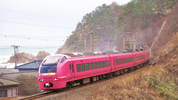 E653系電車・特急「いなほ」、羽越本線・今川～桑川間