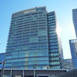 日産の横浜本社　ビルのロゴも一新される