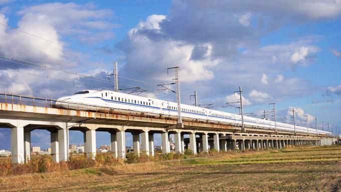 N700S新幹線電車「のぞみ」、山陽新幹線・西明石～姫路間