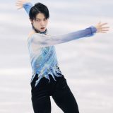 【北京五輪2022】＜フィギュアスケート　男子SP＞　羽生結弦のショートプログラムの演技＝2022年2月8日、首都体育館　写真提供：産経新聞社