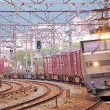 EF510形電気機関車牽引貨物列車、東海道本線・島本～山崎間