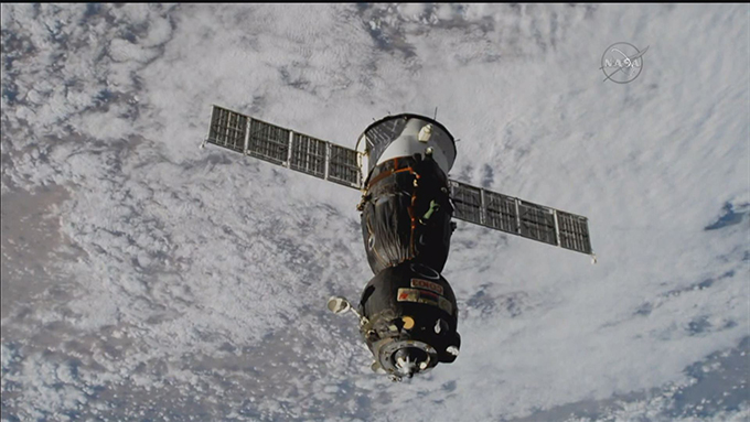 ソユーズ宇宙船　金井宣茂宇宙飛行士が搭乗した（2018年6月3日撮影　JAXA・NASA提供）