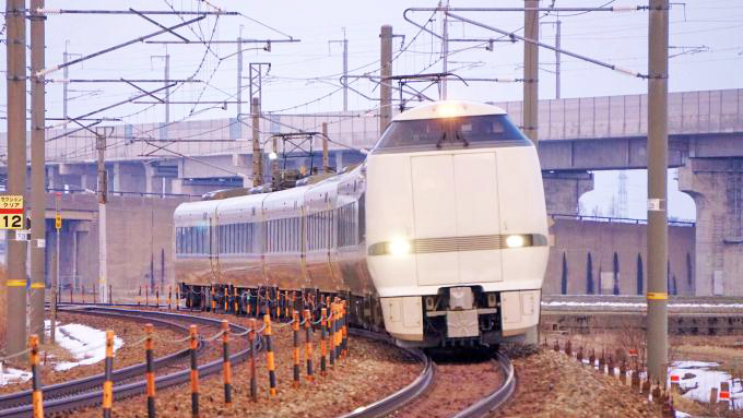 683系電車・特急「しらさぎ」、北陸本線・加賀笠間～美川間