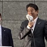 東京都内で演説した生前の安倍元総理（6月22日撮影）