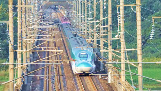 E5系+E6系新幹線電車「はやぶさ・こまち」、東北新幹線・仙台～白石蔵王間