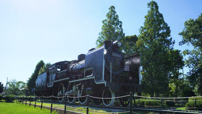 昭和40年代まで房総で活躍した8620形蒸気機関車（茂原市・萩原公園）