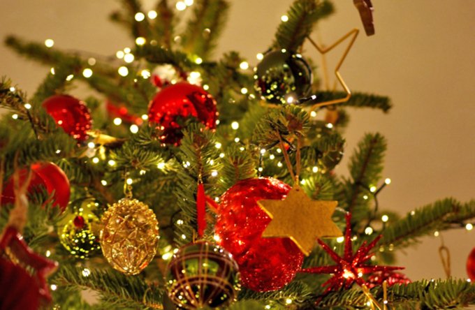 当初、「クリスマスツリー」には何が飾られていたの？