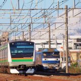 E233系電車・普通列車とEF210形電気機関車牽引・貨物列車～東海道本線・辻堂～藤沢間