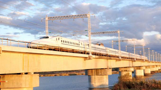 N700系新幹線電車「みずほ」、山陽新幹線・西明石～姫路間