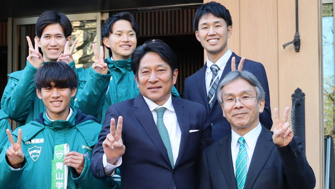青学大・原晋監督が宣言「99回箱根駅伝は天高く舞う。必ず勝ちます」