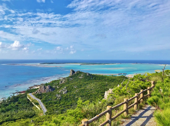 伊是名島　森林公園からの眺め