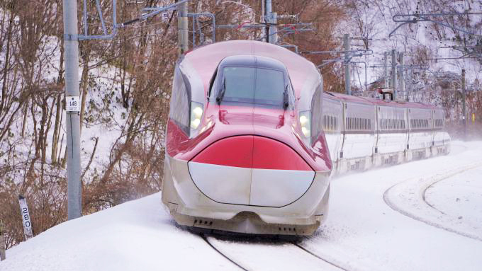 E6系新幹線電車「こまち」、奥羽本線・羽後境～大張野間