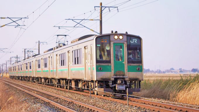 701系電車・普通列車、東北本線・松山町～鹿島台間