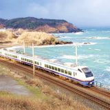 E653系電車・特急「しらゆき」、信越本線・青海川～鯨波間