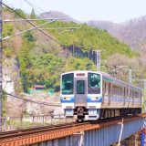 213系電車・普通列車、伯備線・井倉～方谷間