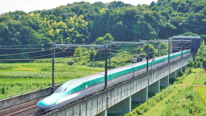 E5系新幹線電車「はやぶさ」、東北新幹線・白石蔵王～仙台間