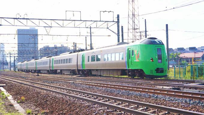 789系電車・特急「ライラック」、函館本線・苗穂～白石間
