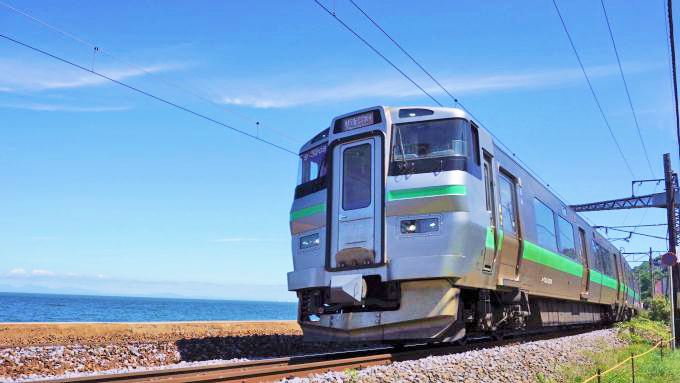 733系電車・快速「エアポート」、函館本線・朝里～小樽築港間