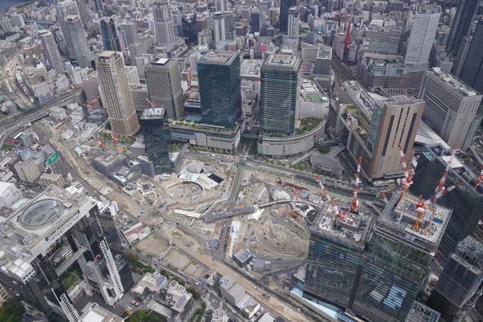 【空撮】建設中の「グラングリーン大阪」＝2023年09月27日、大阪市北区　写真提供：産経新聞社