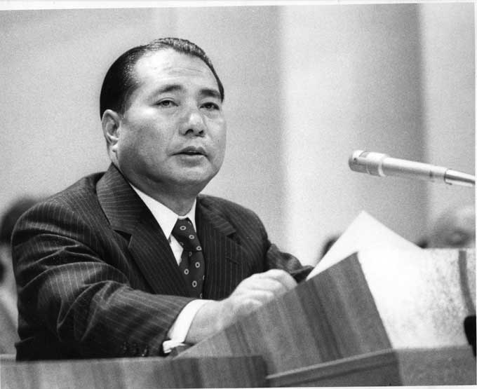 創価学会・池田大作会長（当時）　撮影日：1973年12月　写真提供：産経新聞社