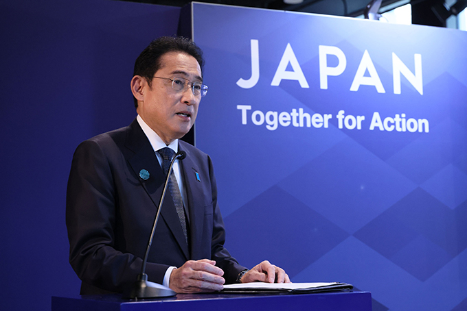 2023年12月2日、Action to Zero led by Japan and UAE～出典：首相官邸HPより（https://www.kantei.go.jp/jp/101_kishida/actions/202312/02cop28.html）