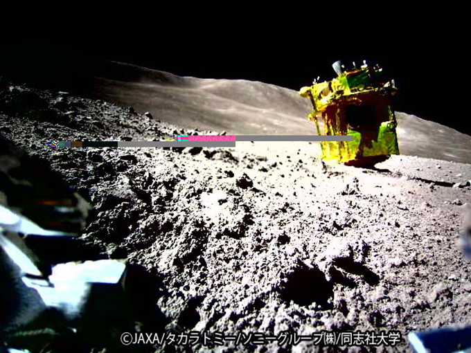 「LEV-2」から撮影した月面画像（JAXA・タカラトミー・ソニーグループ（株）・同志社大学　提供）