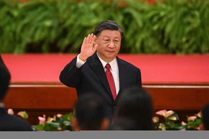中国の習近平国家主席（中国・北京）＝2023年9月28日　AFP＝時事　写真提供：時事通信