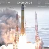 H3ロケット2号機打ち上げの瞬間（JAXA　YouTubeから）