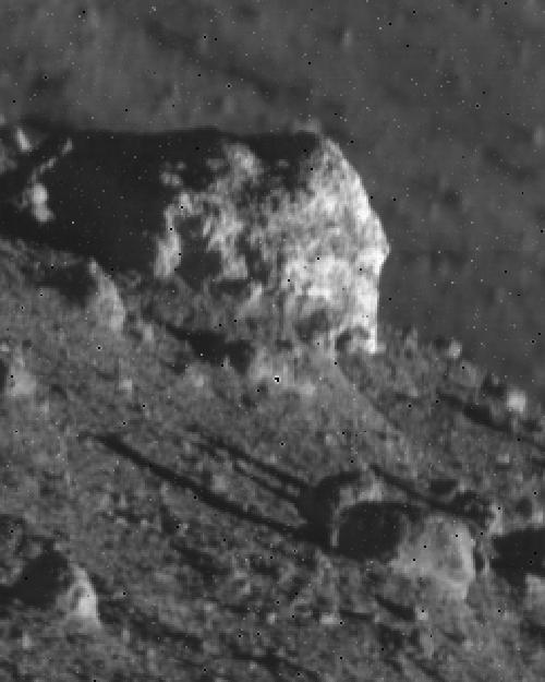 電力回復後に観測された月面　その名も「あきたいぬ」（JAXA、立命館大学、会津大学　提供）