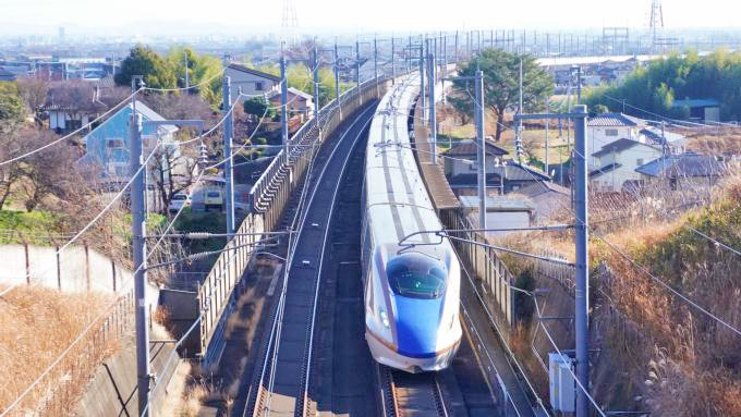 E7系新幹線電車「かがやき」、北陸新幹線・高崎〜安中榛名間